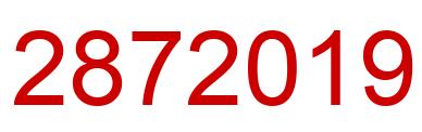 Number 2872019 red image