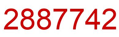 Number 2887742 red image
