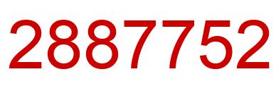 Number 2887752 red image