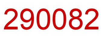 Número 290082 imagen rojo