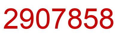 Number 2907858 red image