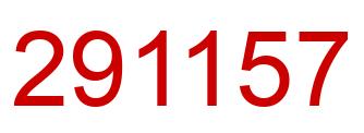 Number 291157 red image