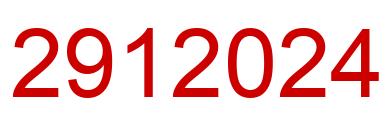 Number 2912024 red image