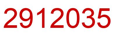 Number 2912035 red image