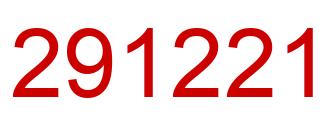Number 291221 red image