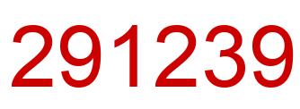 Number 291239 red image