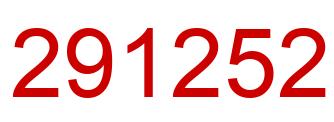 Number 291252 red image