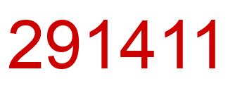Number 291411 red image