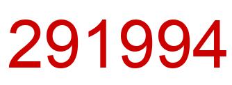 Número 291994 imagen rojo