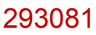Number 293081 red image