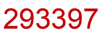 Number 293397 red image