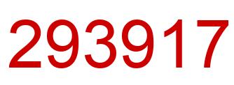 Number 293917 red image