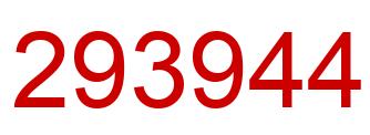Number 293944 red image