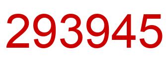 Number 293945 red image