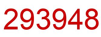 Number 293948 red image