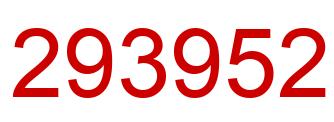 Number 293952 red image
