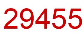 Number 29455 red image