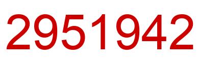 Número 2951942 imagen rojo