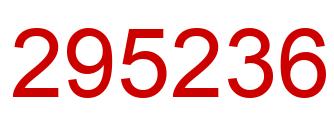 Number 295236 red image
