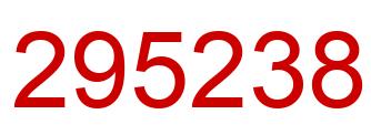 Number 295238 red image
