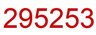 Number 295253 red image