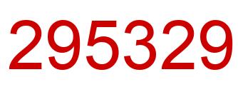 Número 295329 imagen rojo