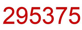 Número 295375 imagen rojo