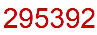 Número 295392 imagen rojo