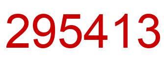 Number 295413 red image