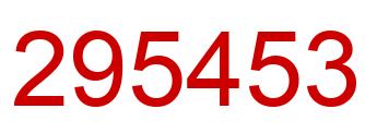Number 295453 red image