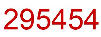 Number 295454 red image