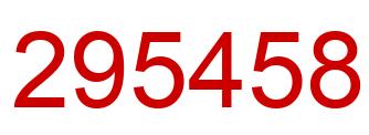 Number 295458 red image