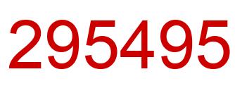 Número 295495 imagen rojo