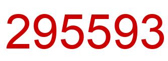 Number 295593 red image