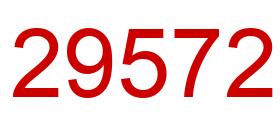 Number 29572 red image