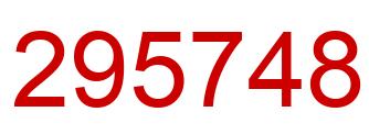 Number 295748 red image
