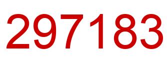 Number 297183 red image