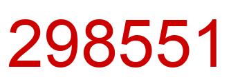 Number 298551 red image