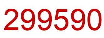 Number 299590 red image