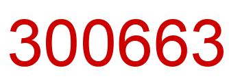 Número 300663 imagen rojo