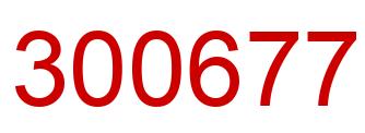Número 300677 imagen rojo