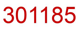 Número 301185 imagen rojo