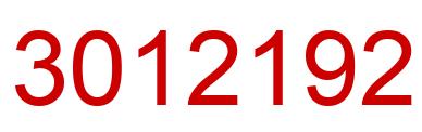 Number 3012192 red image