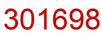 Number 301698 red image