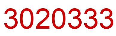 Número 3020333 imagen rojo