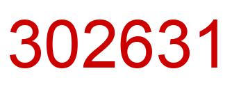 Number 302631 red image