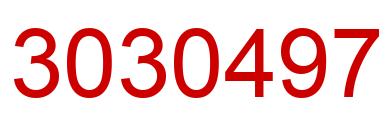 Number 3030497 red image