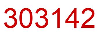 Number 303142 red image