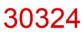 Number 30324 red image