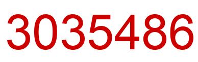 Number 3035486 red image